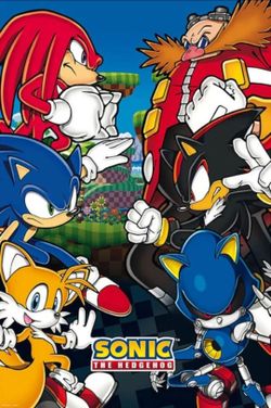 Sonic the Hedgehog vs. Dr. Eggman Wall Poster 24" x 36"