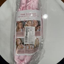 6-3 Jumbo Heatless Hair Curler Set-Satin Heatless Curls Overnight, Jumbo Curling Rod Headband, No Heat Curlers To Sleep in (Pink)