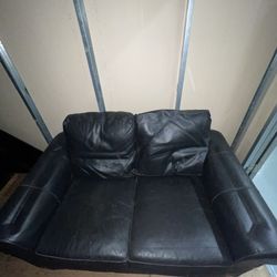 Leather IKEA Loveseat Couch