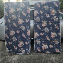 Pair of Twin Mattresses with Pads