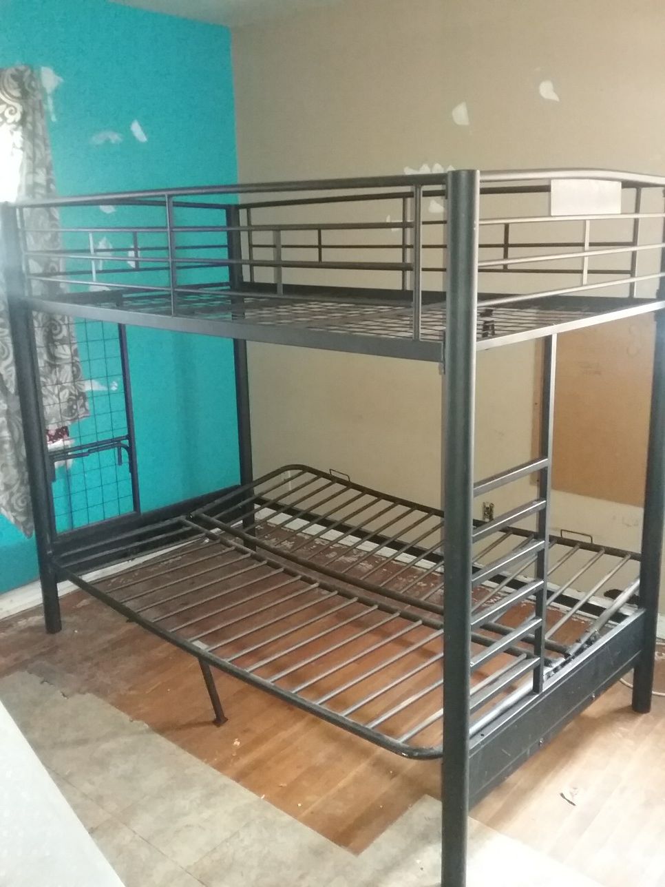 Bunk bed frame for full size mattress