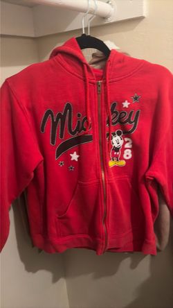 Mickey Mouse Red Zip-Up Hoodie