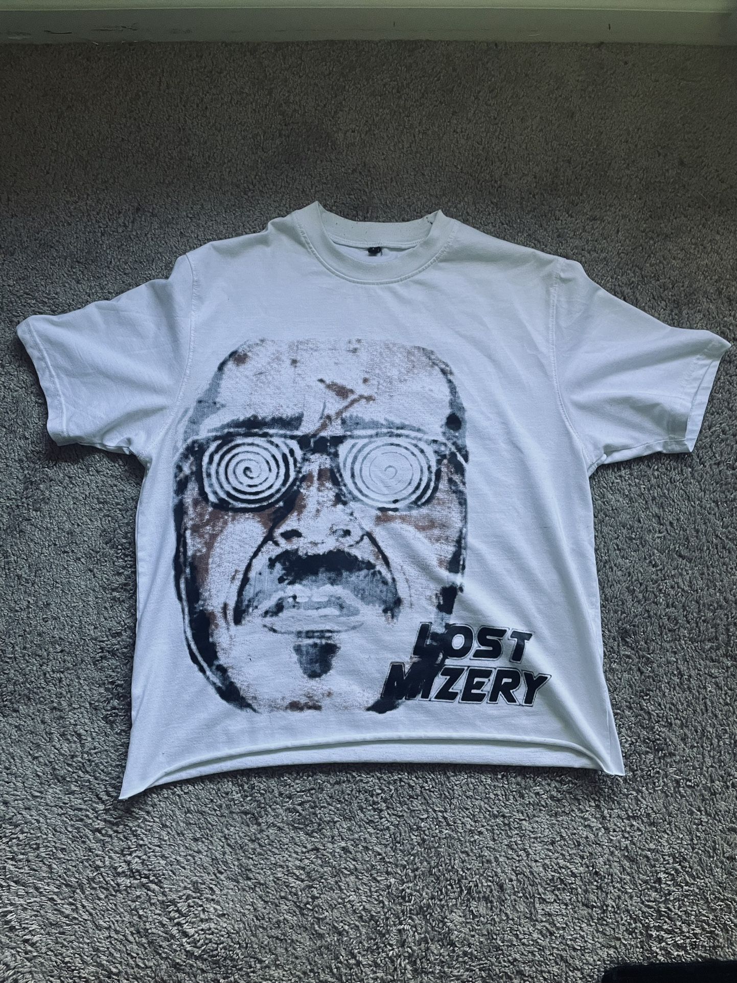 White and black Lost Mzery tee