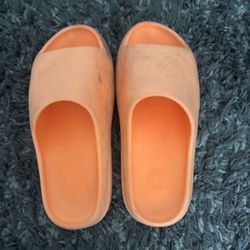 Orange Yeezy Slides
