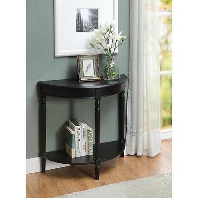 Half-moon console table