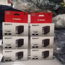 Canon PGI-1200 Genuine Pigment Black Ink Tank, Compatibility : MB2120-MB2720-MB2020-MB2320. Avail:6