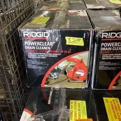 RIDGID PowerClear 120-Volt Drain Cleaning Snake Auger Machine for Heavy Duty Pipe Cleaning for Tubs, Showers, and Sinks