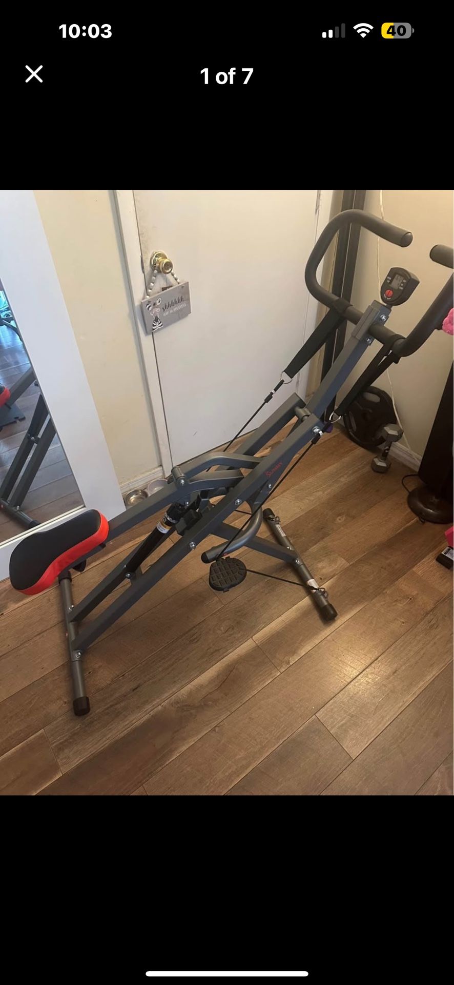 Sunny Pro Squat Row And Ride Machine