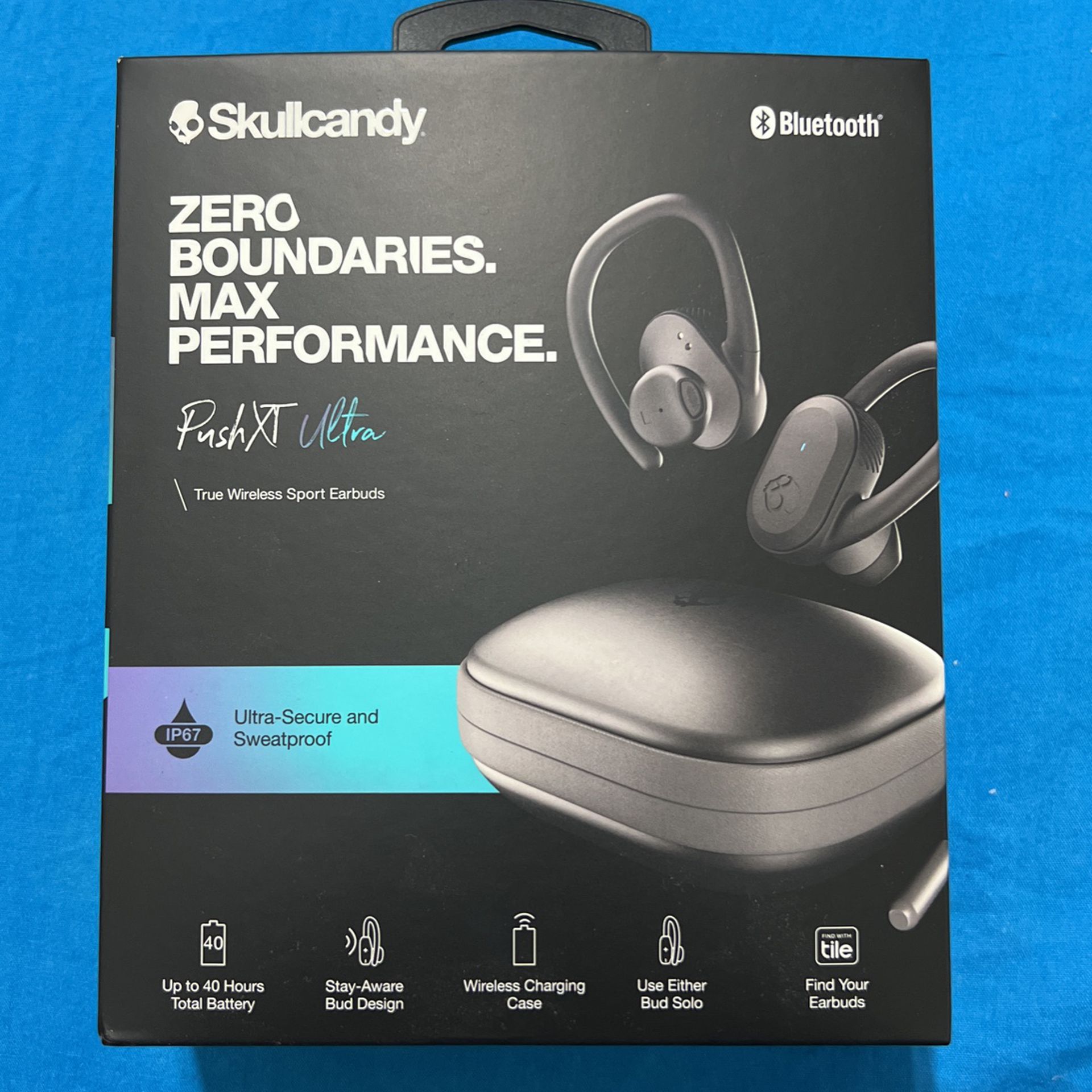 Skull Candy Zero Boundarirs Max Performance.  Push Xt Ultra True Wireless Headphones 