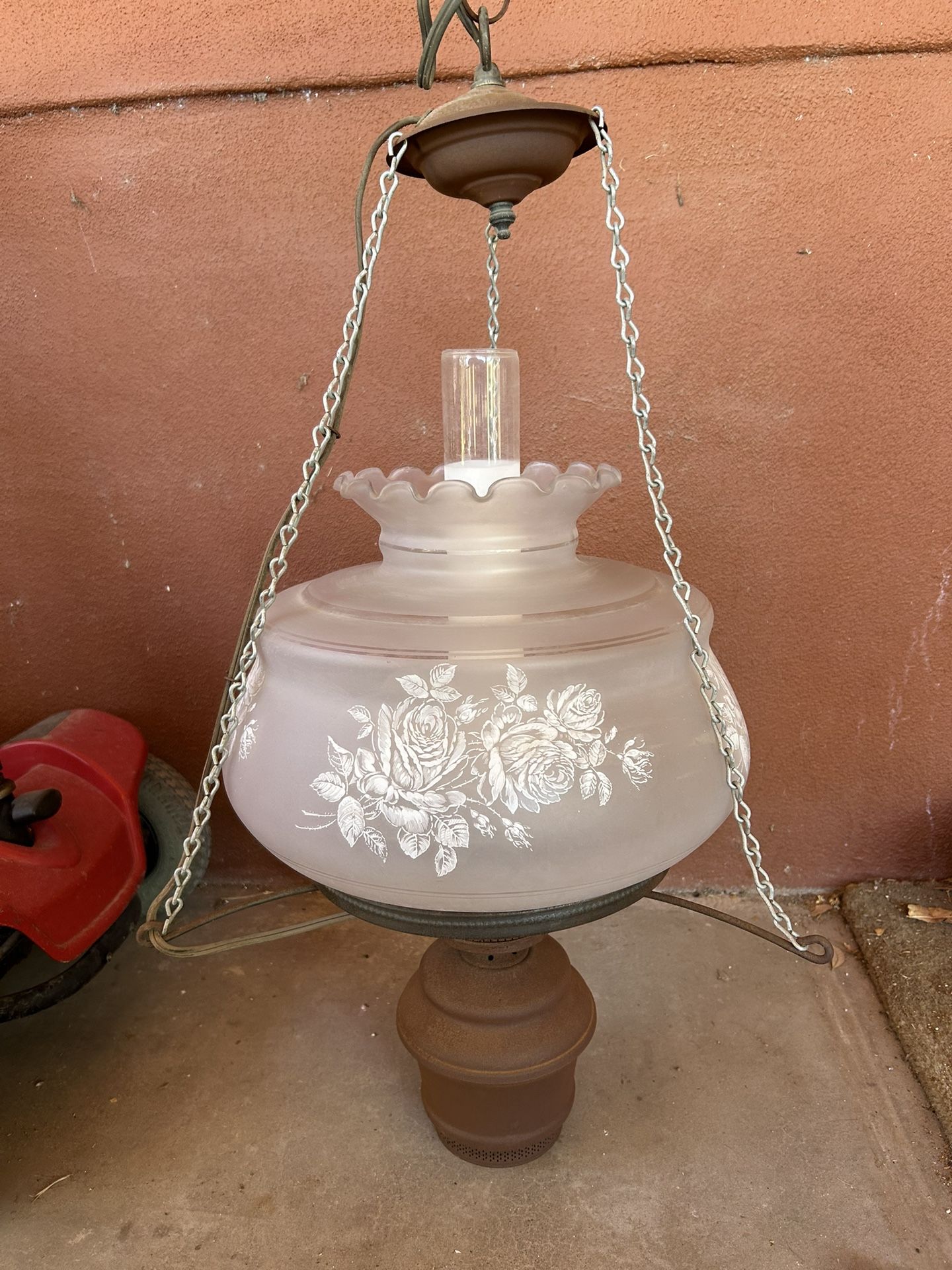 Vintage Gone With The Wind Hanging Parlor Lamp