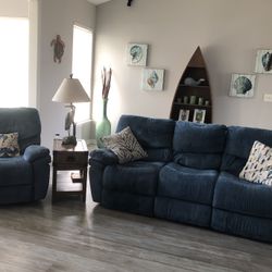 Reclining sofa and chair