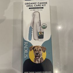 Radius Organic Canine Dental Care Kit For Puppies 0-18 M New