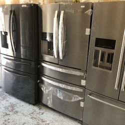 Samsung French Door Refrigerator Black Steel 