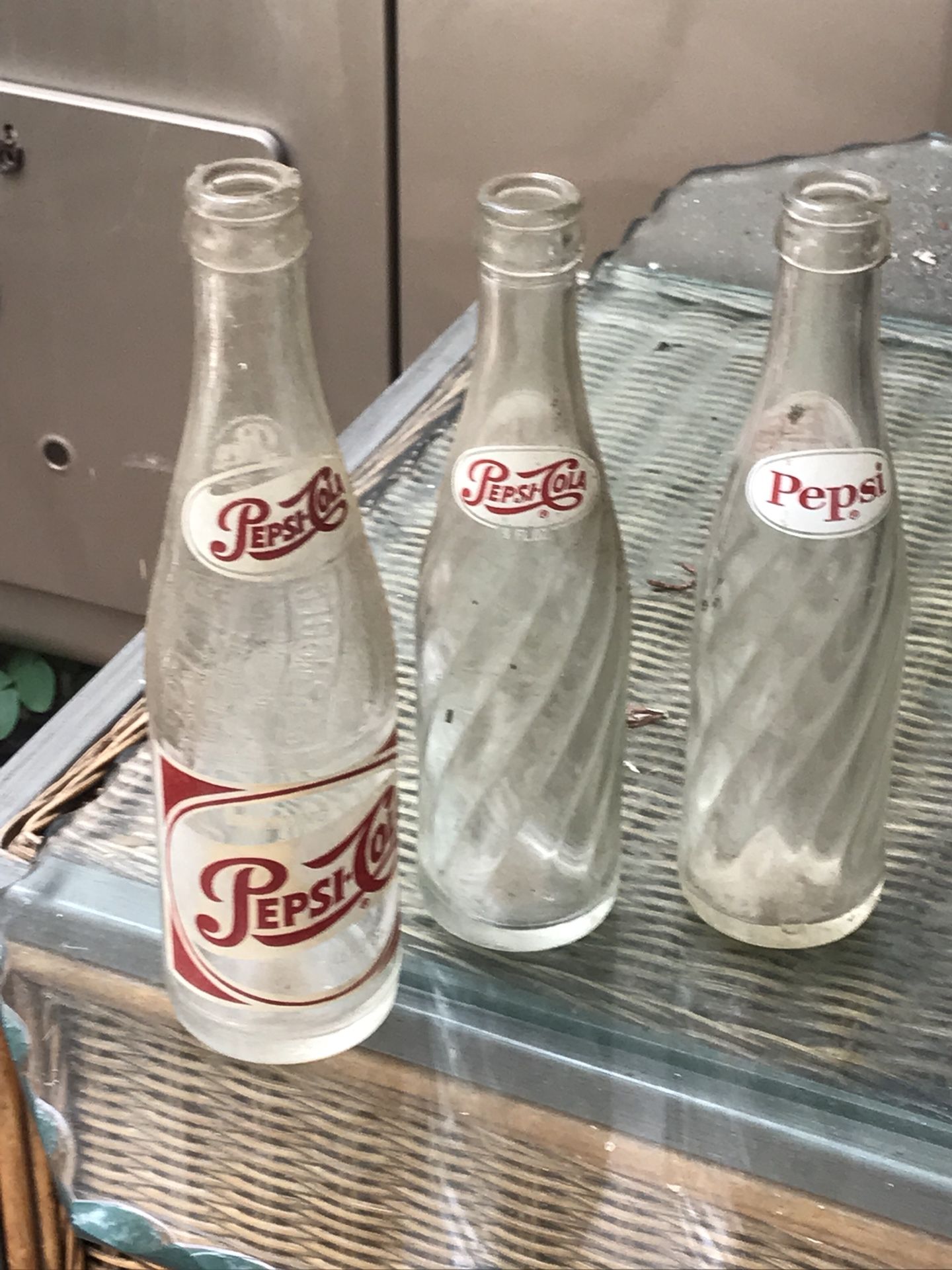 Antique Pepsi bottles