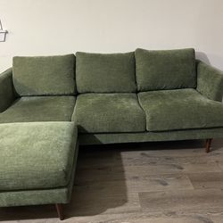 Green Couch With Table 