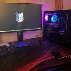Custom Gaming Pc And 240hz Monitor With Peripherals