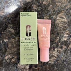 NEW CLINIQUE MOISTURE SURGE ACTIVE GLOW SERUM $5!