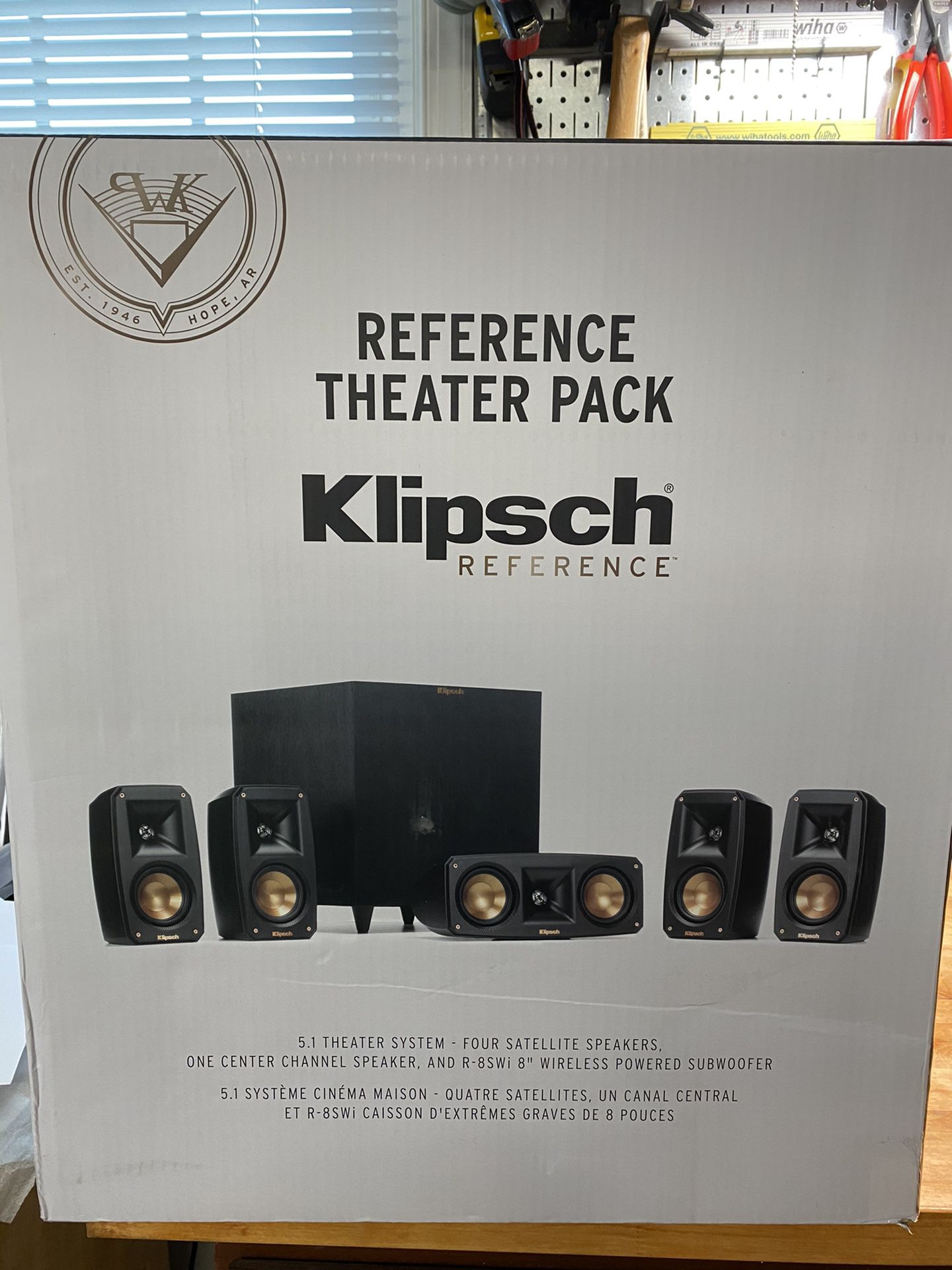 Klipsch Reference Theater Pack 5.1 Surround speaker System $500
