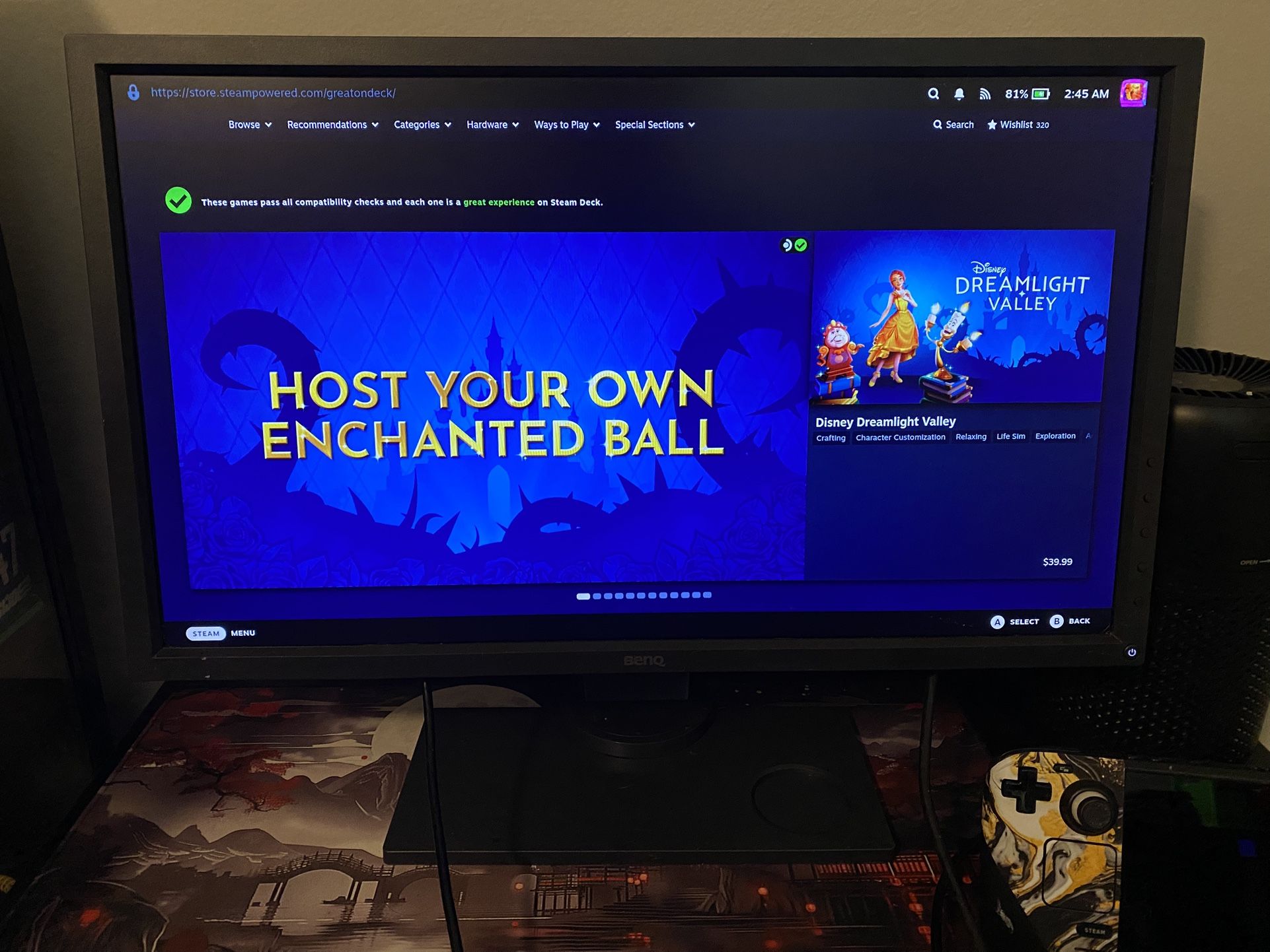 BenQ Gaming Monitor 23 in 1080p