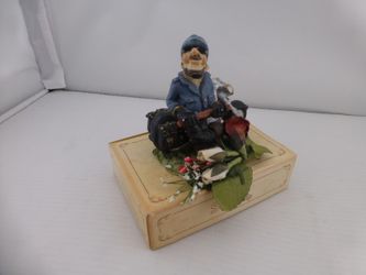 Sowa Präsente Biker Motorcycle Figurine Oldies but Goldies Candy Box Germany F4