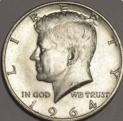 1964 Silver Kennedy Half Dollars $32
