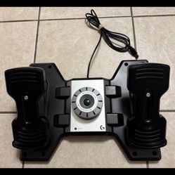 Logitech G Flight Rudder Pedals J-U0005 USB Simulator Controller Tested