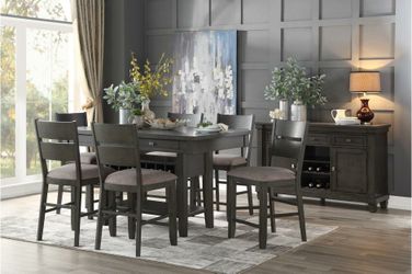 New 7pc counter height dining room table set tax included