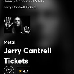 Jerry Cantrell Tickets