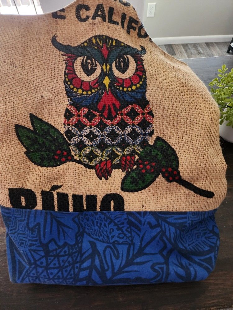 Handmade Owl Tote