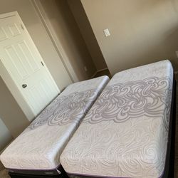 2 TWIN XL MATTRESSES AND FREE BOX SPRINGS 