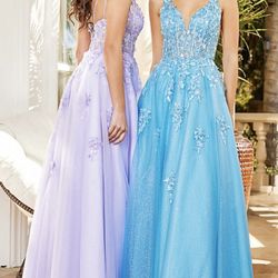 New With Tags Corset Floral Bodice Tulle Ball Gown $180