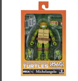 NECA TMNT Usagi Yojimbo Michelangelo Action Figure #4