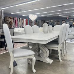 6 Chair Dining Table , No Credit Needed 
