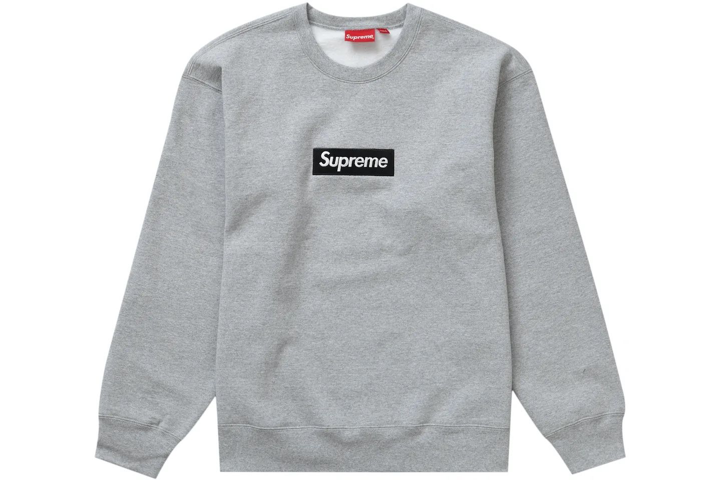 Supreme Box Logo Crewneck Heather Grey Size Medium Bogo