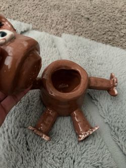 Teddy bear ceramic bowl