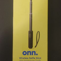 onn 12.9"-39" Wireless Selfie Stick with Smartphone Cradle, GoPro Mount and Bluetooth Shutter Remote, Black