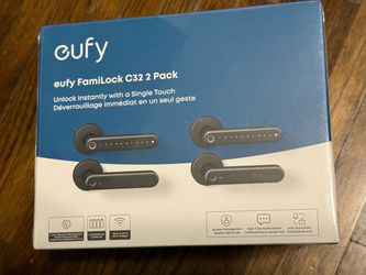 Eufy Smart Lock C32 Wireless Fingerprint Door Handle (2 Pack)