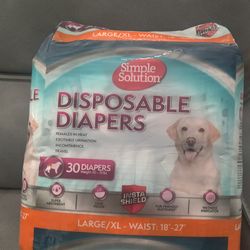 Disposable Diapers for pets- large