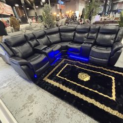 Power Reclining Sectional In Stock For Fast Delivery 