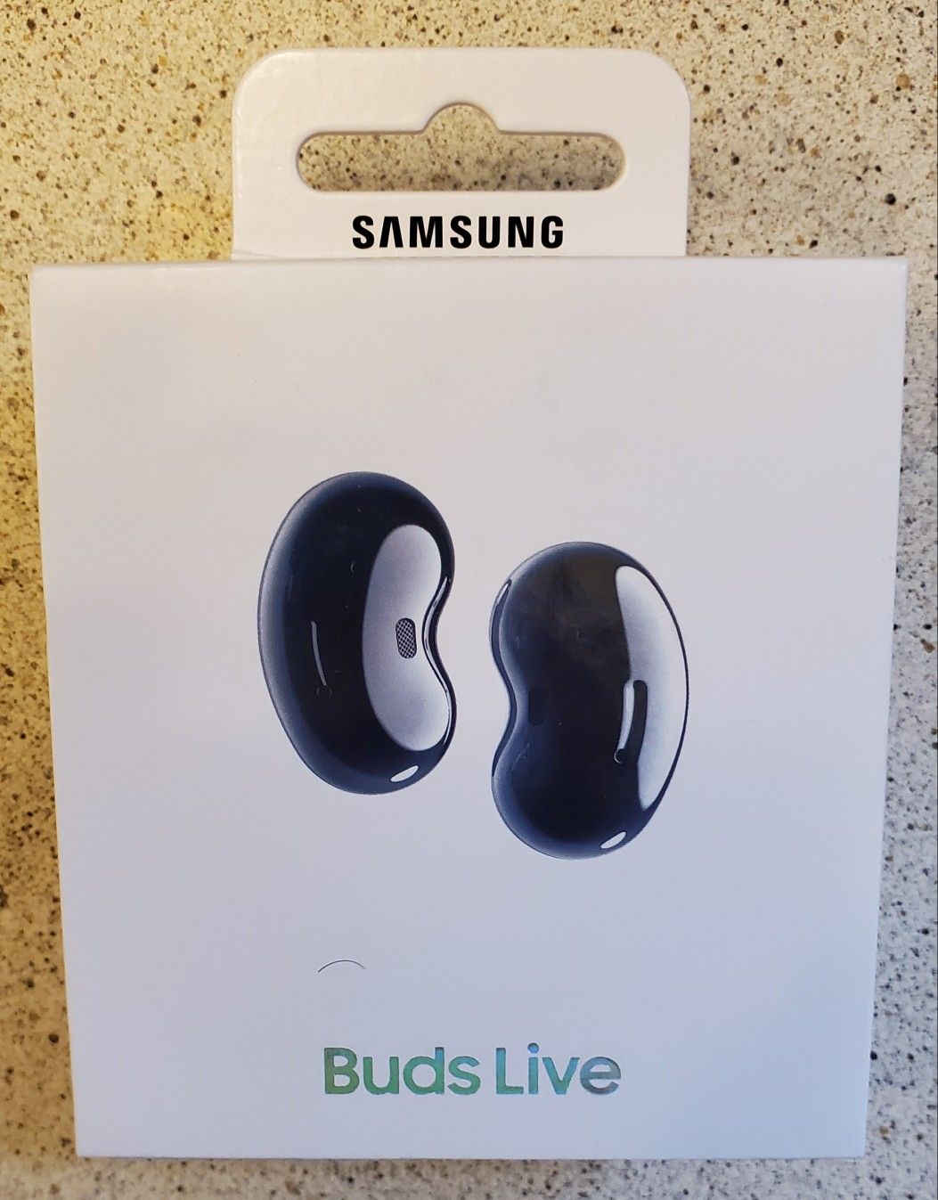 Brand New Samsung Galaxy Buds Live Bluetooth headset - Black + Never Open headphone