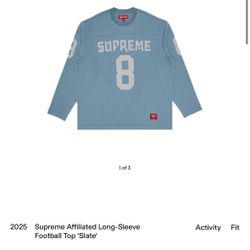 Supreme Affiliated Long-Sleeve Football Top 'Slate'