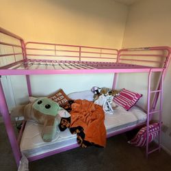 Pink Bunk Bed 