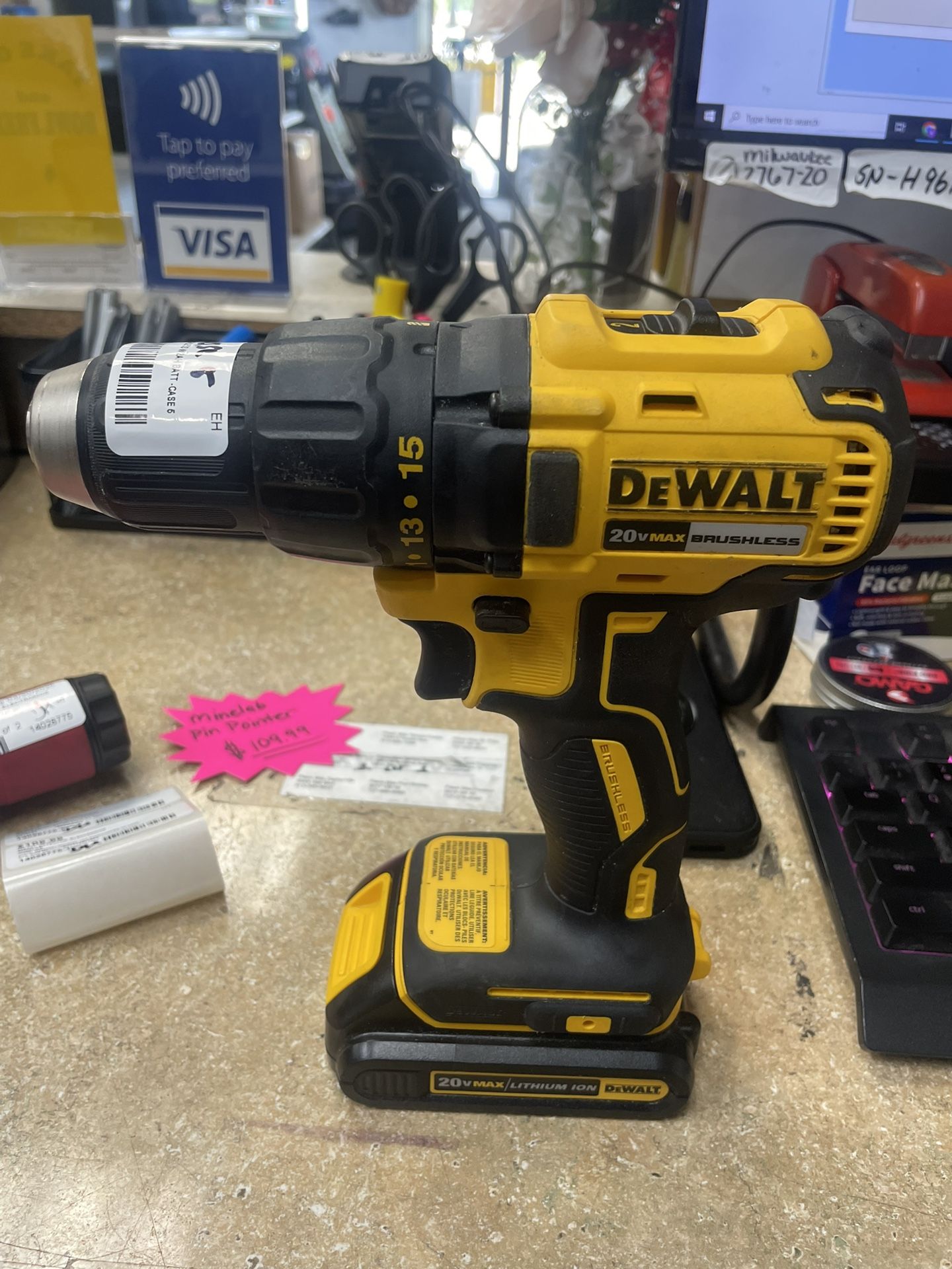 Dewalt 20v Drill W/Batt