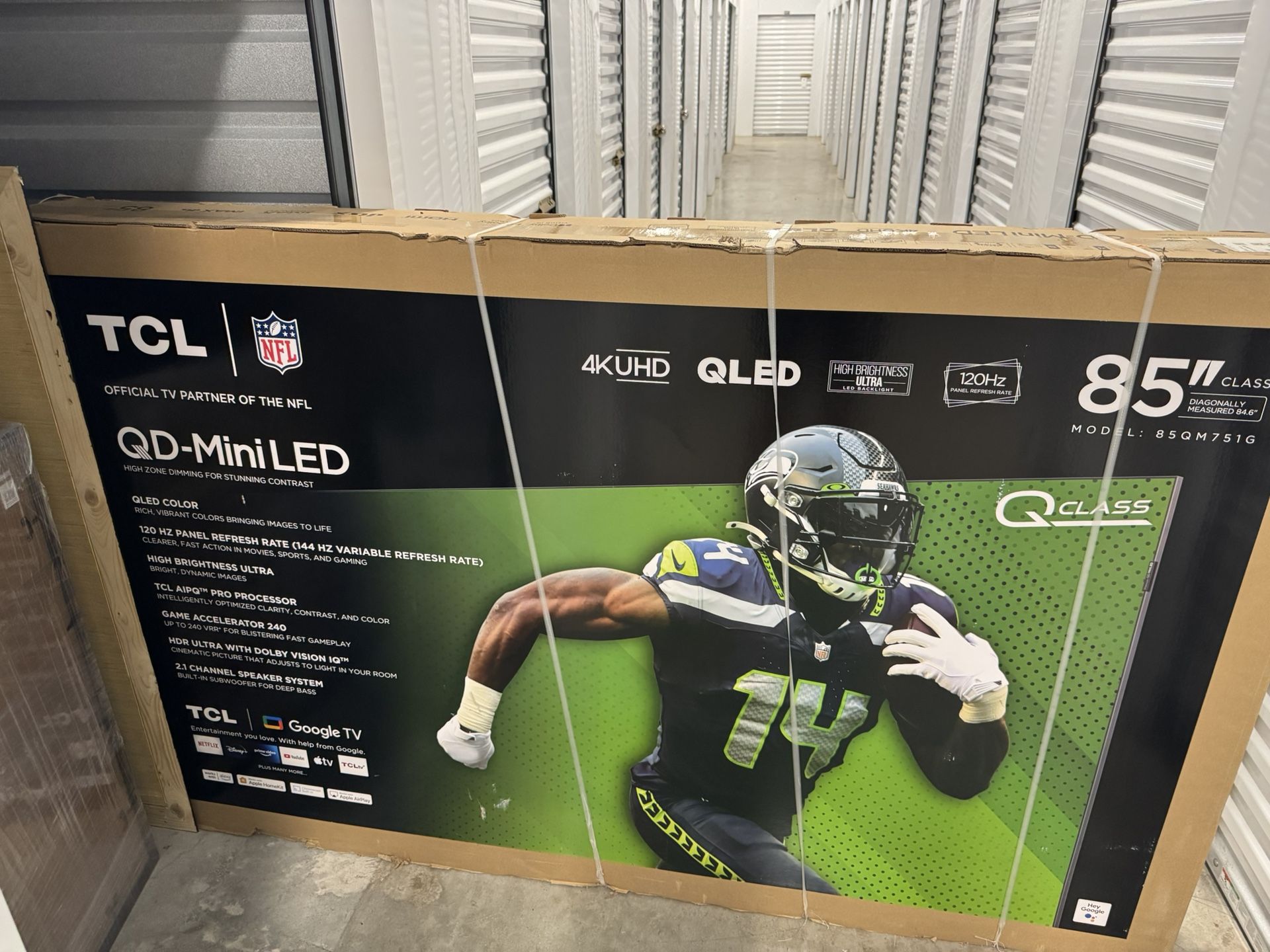 BRAND NEW 85” TCL QD-MiniLED 4k TV