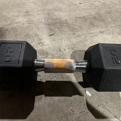 Dumbbells set of 15 and 20 pounds 