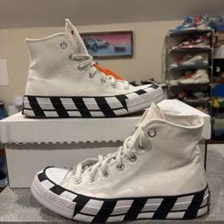 Off white converse size 5m/ 7w