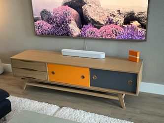 MCM media console- stylish, like new!