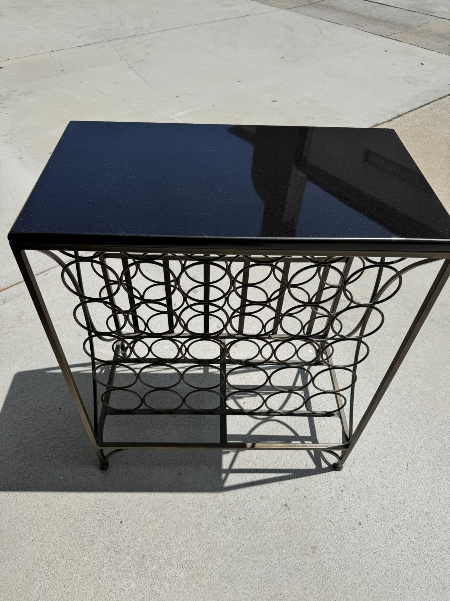Marble Top Wine Rack