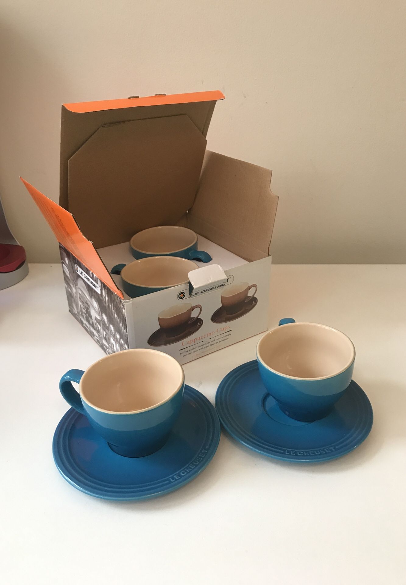 Le creuset cappuccino cups set of 4 (bistro set)