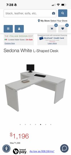 Italian lacquer l- shaped desk